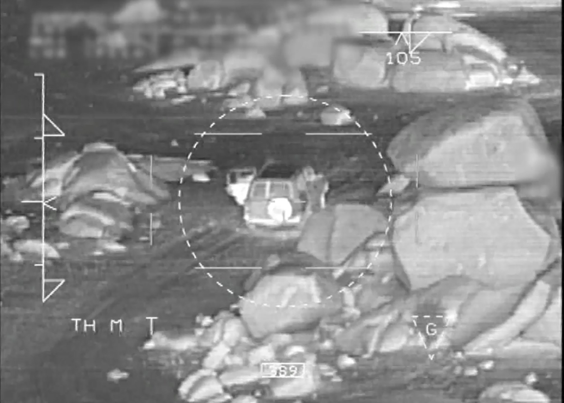 This handout photo released by the French Army General Staff shows an aerial view of a vehicle during a French military operation that led to the killing of Abdelmalek Droukdel  (AFP)