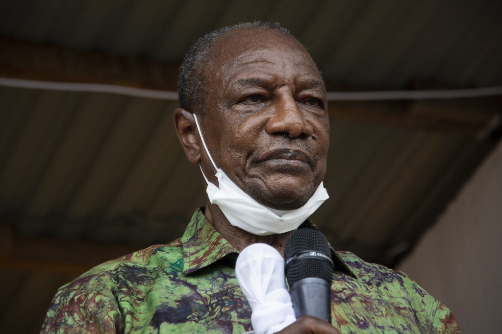 Guinean President Alpha Conde was overthrown on 5 September 2021 (AFP)