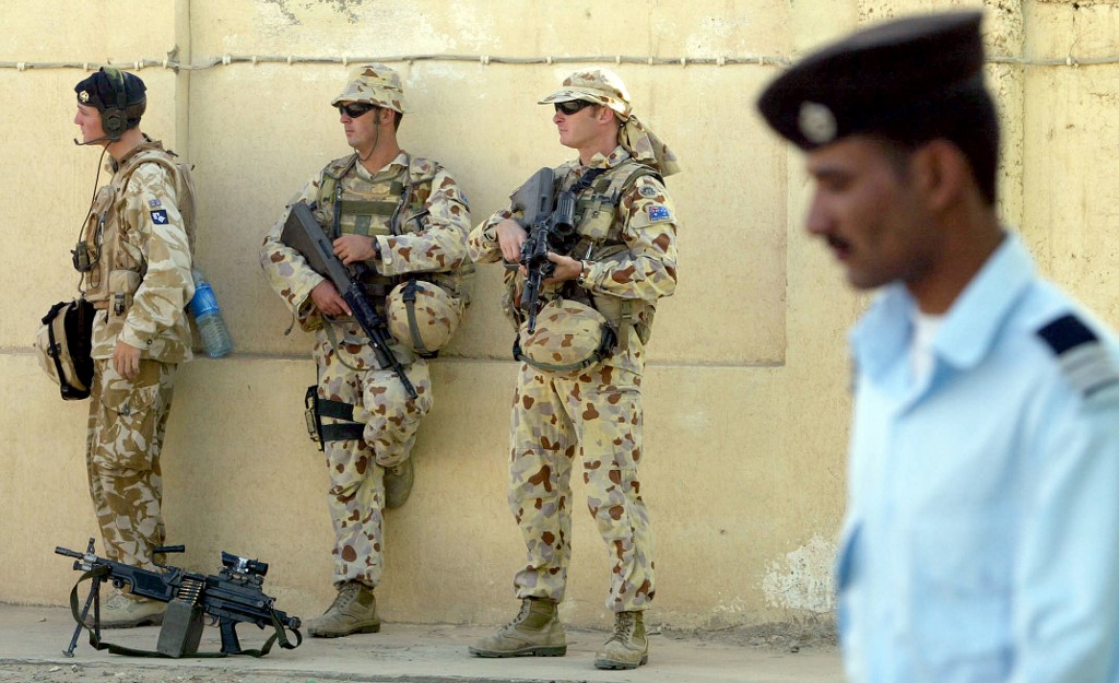Australian soldiers are pictured in southern Iraq in 2006 (AFP)