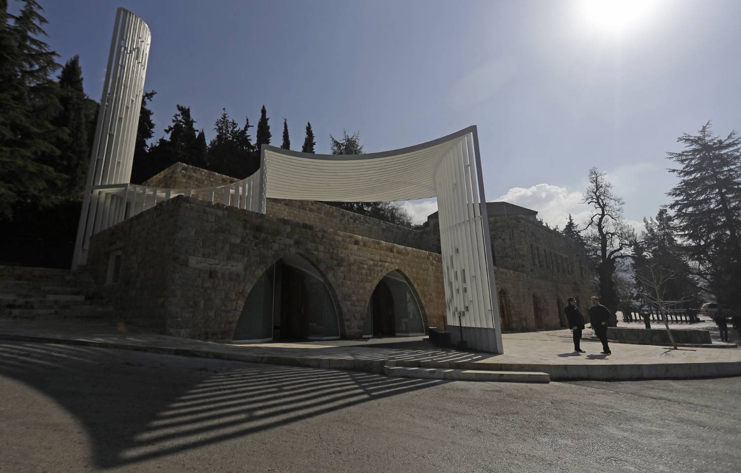 The mosque has become a symbol for non-denominational worship in Lebanon after it was redesigned and renovated in 2016 (AFP)