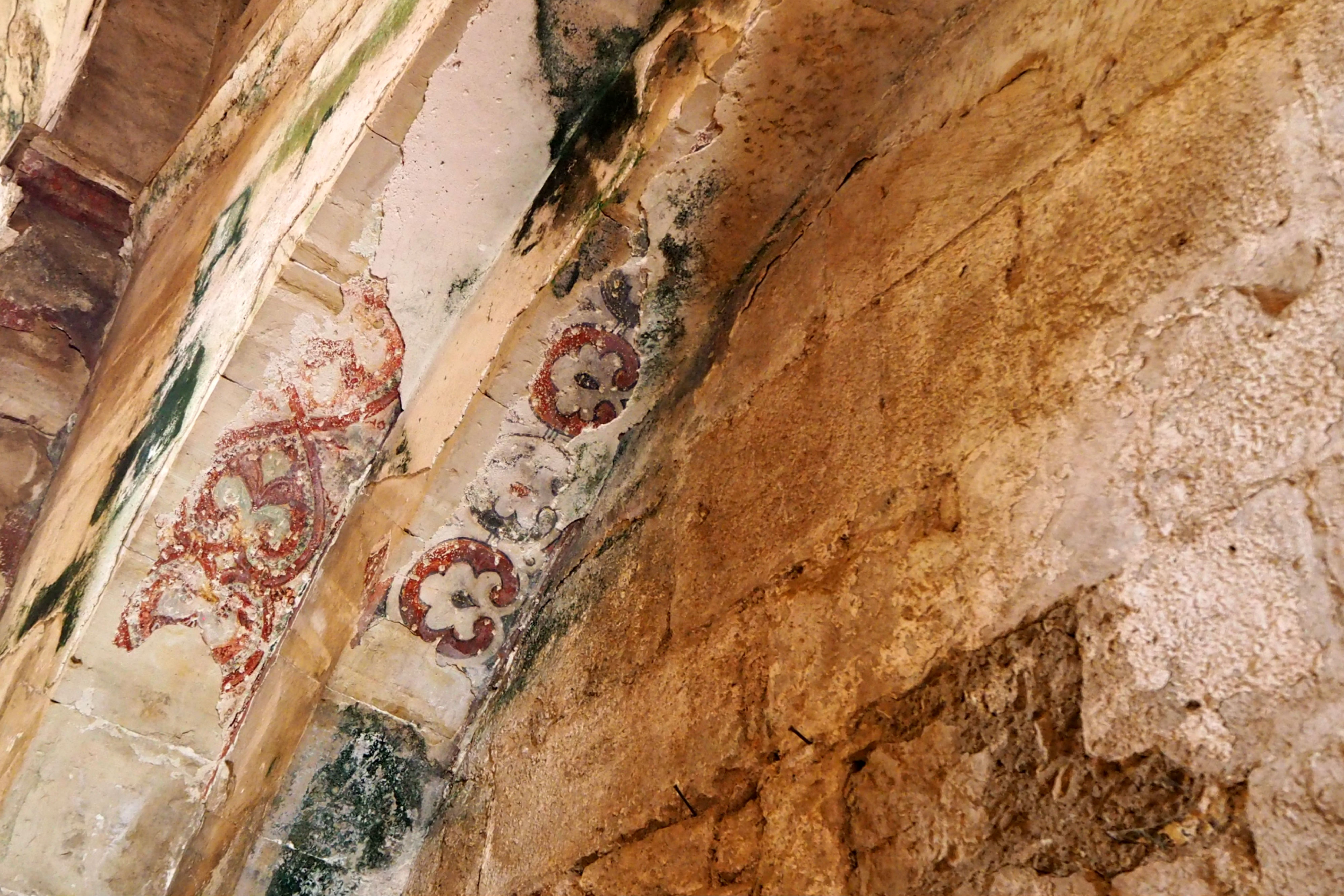 The frescoes in the chapel are some of the only surviving Crusader art in the world (Tom Westcott/MEE)