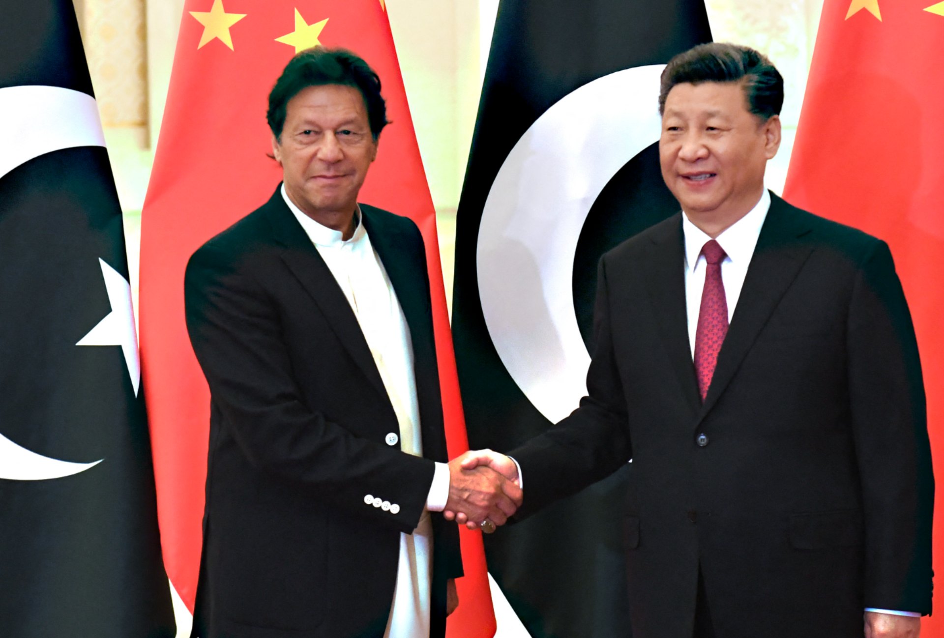 Chinese President Xi Jinping and Pakistani Prime Minister Imran Khan