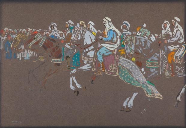 Cavalerie arabe de Vassily Kandinsky (1905)