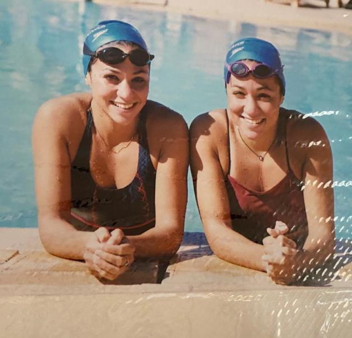 Twins Sarah and Heba Abdel Gawad Estebanez had been competing in synchronized swimming since they were six (Sara Abdel Gawad Estebanez)
