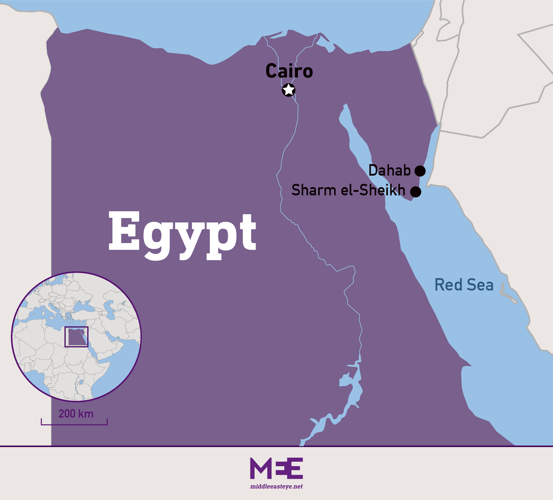 egypt map sharm 