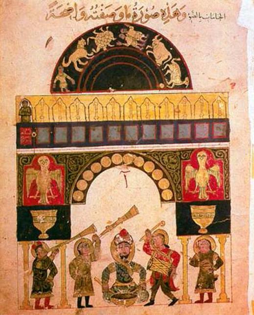An illustration of a clock from al-Jaziri's writings An illustration of a clock from al-Jaziri's writings (MEE/Rabia Iclal Turan)