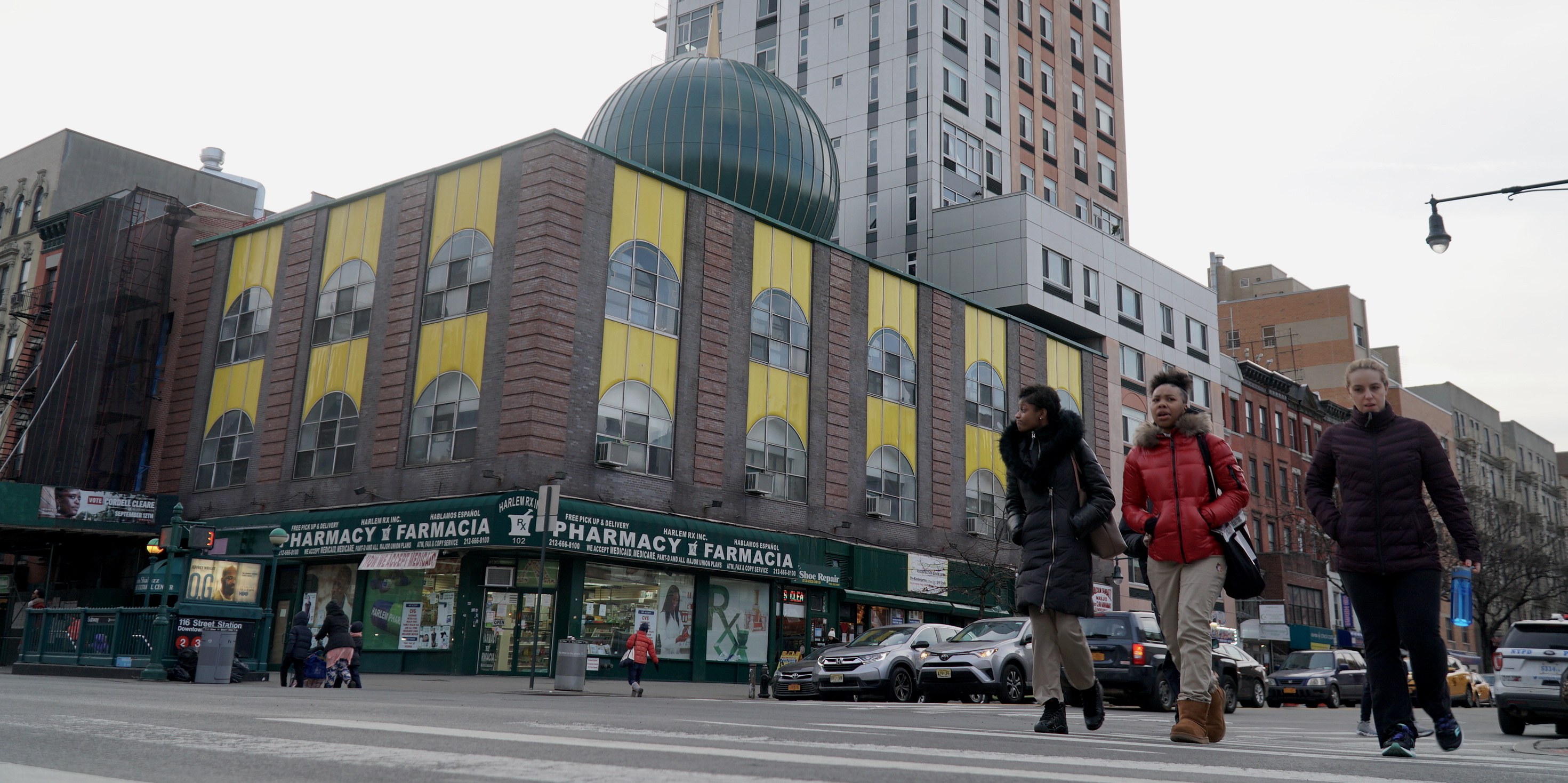 The Malcolm Shabazz Mosque is located in the heart of Harlem and home to a large West African community [Azad Essa/MEE]
