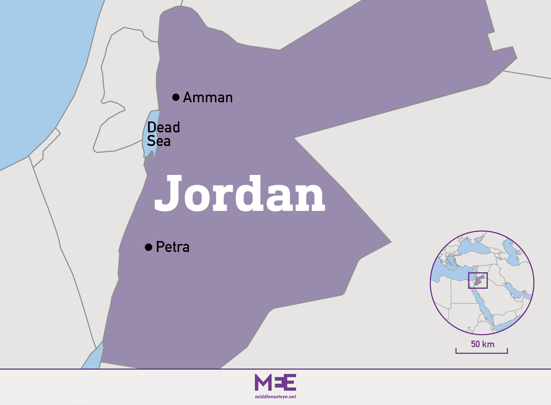 Jordan map petra