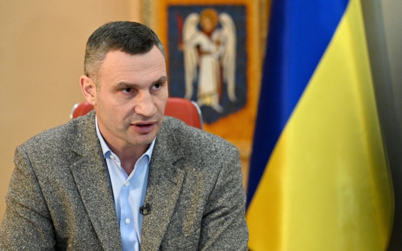 Le maire de Kiev, Vitali Klitschko, figure sur la liste des 23 personnes ciblées par Wagner (AFP/Sergei Supinski)