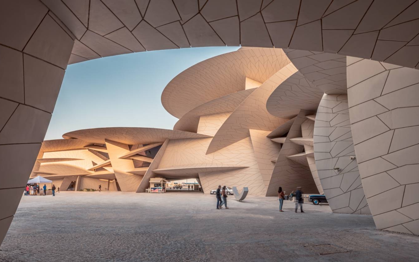 Le Musée national du Qatar propose une architecture accrocheuse (CC/Abdullah Ghatasheh)