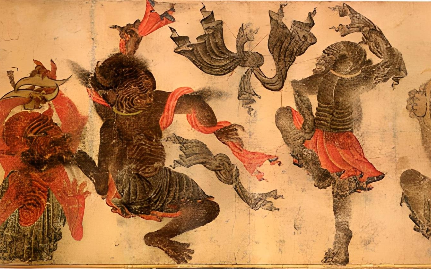 Peintures de la fin du XIVe siècle et du début du XVe représentant les djinns hybrides comme des créatures démoniaques (bibliothèque du musée du palais de Topkapı, Istanbul)