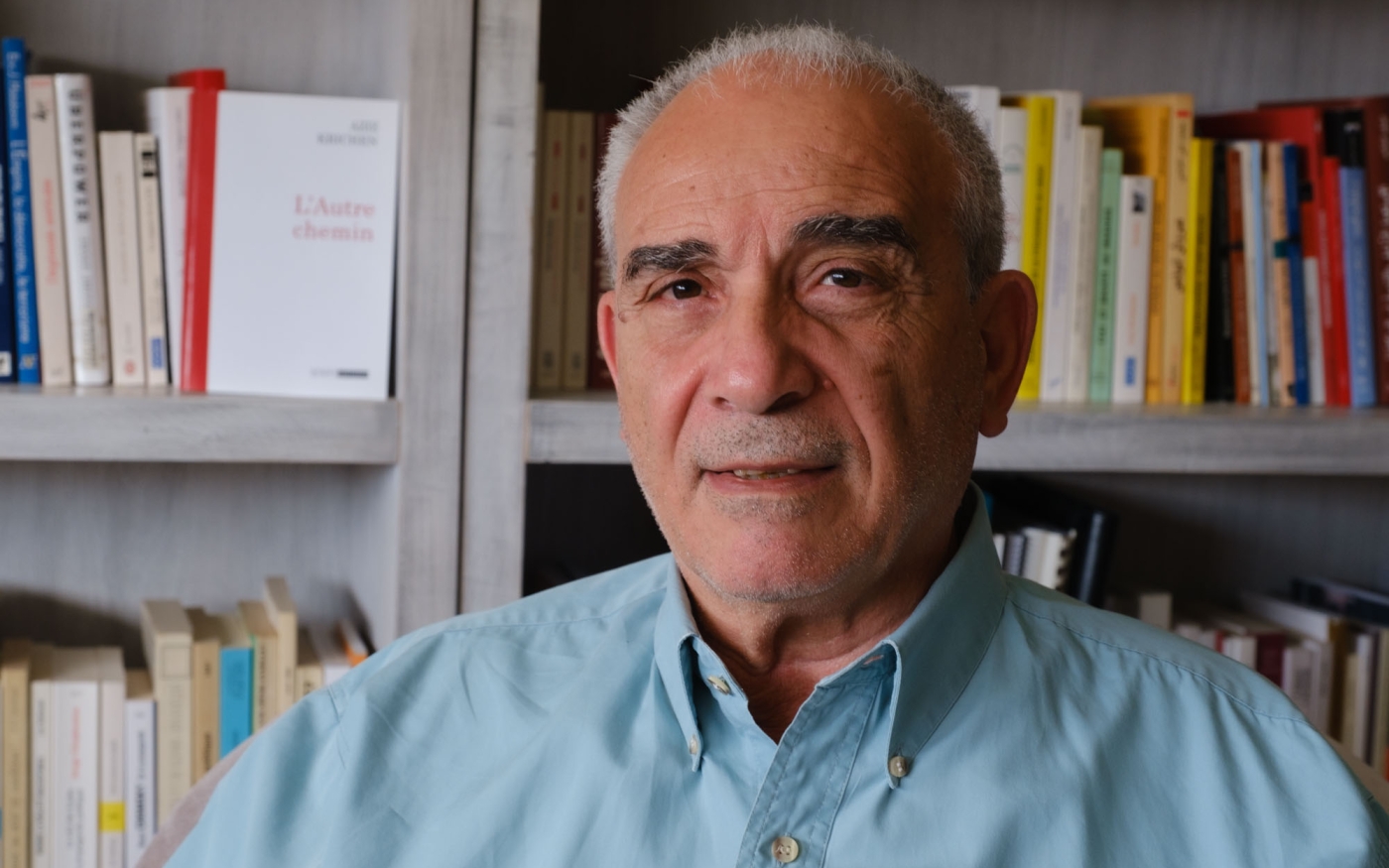Aziz Krichen, sociologue et militant politique tunisien (MEE/Thierry Brésillon)