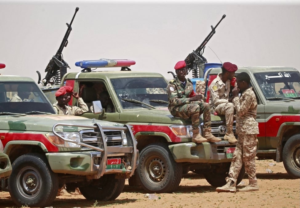 Members of the Sudanese paramilitary group the Rapid Support Forces (AFP)