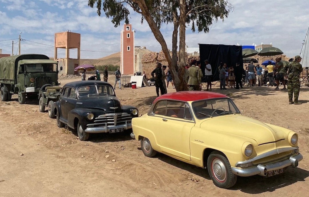 Sur le tournage de La Guerre, le prochain film de Philippe Faucon, au Maroc (avec l’aimable autorisation de Roland Carrée)