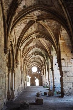 Malgré les dégâts causés par la guerre, la salle des chevaliers est toujours un exemple saisissant de l’architecture des croisés (MEE/Tom Westcott)